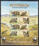 Ботсвана - WWF. Черноногая кошка. Малый лист(2005).