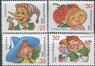 Россия - № 15 - 18. Герои литературных произведений. 1992 год.